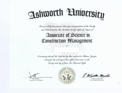 Associates of Science- Construction Management