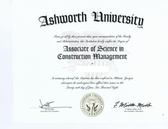 Associates of Science- Construction Management